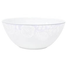 HANKOOK CHINAWARE 骨瓷白色花束湯碗大碗, 白色, 1個