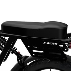 X-Rider Turbo Pro 電動自行車軟短座墊, 黑色, 1個