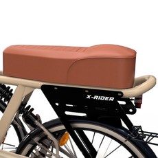 X-Rider Turbo Pro 電動自行車軟式高座墊, 棕色, 1個