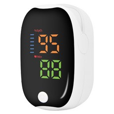 Luxi 指夾式家用血氧機 心率脈搏檢測儀 白色, 1個, 1個裝