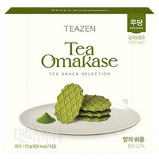 티젠 티오마카세 말차 와플, 1개, 110g