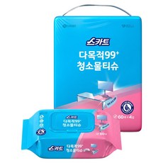 잘 닦이는 다목적 99플러스 청소물티슈 60p, 4包