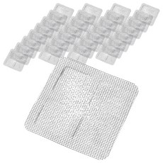 PureNova 浴室排水口防毛髮過濾網 100入, 白色