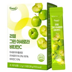 퍼니트 리얼 그린 아세로라 비타민C 14p, 28g, 1개