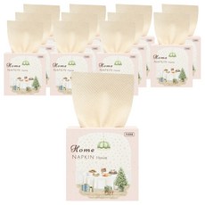 HueHome 竹製家用餐巾紙兩用面紙, 150入, 12個, 自然色