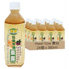 Hwei Yow 惠幼 黑棗精華露 加纖無糖棗露, 24個, 360ml
