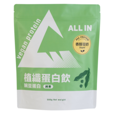 ALL IN 植纖蛋白 香醇豆奶, 500g, 1個