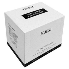 MEO 加厚 LOJESI 特級優質潔面巾 50張, 白色, 1個