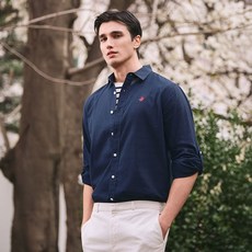 BEVERLY HILLS POLO CLUB 比佛利保羅 男士日常亞麻襯衫