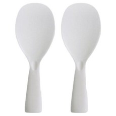 꽁쏘 밥알 안붙는 스탠딩 주걱, 화이트, 2개