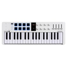 ARTURIA 37鍵便攜式USB MIDI控制器 DAW家庭錄音主控鍵盤, 白色, 1個, MiniLab 37