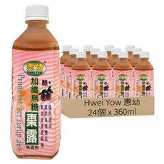 Hwei Yow 惠幼 黑棗精華露 高纖醋無糖, 24個, 360ml
