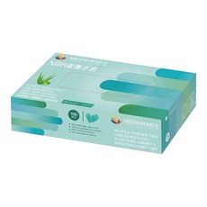 MEDIHAND 美恆 NBR蘆薈手套 無粉耐油 薄款 綠色 XS 100入 1套