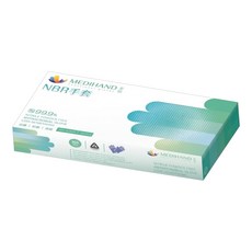 MEDIHAND 美恆 NBR抗菌手套 薄款 耐油 藍紫色 S 100入 1套