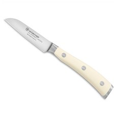 WUSTHOF 三叉 CLASSIC IKON Cream 削皮刀 8cm, 米白色, 1個