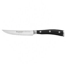 WUSTHOF 三叉 牛排刀 CLASSIC IKON black, 黑色, 1個