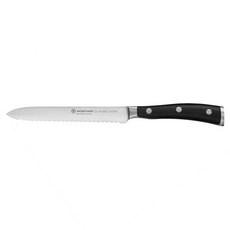 WUSTHOF 三叉 香腸刀 CLASSIC IKON black, 黑色, 1個