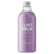 Custable 泡泡入浴劑 泡泡浴粉 紫莓桃子香草香, 1L, 1個