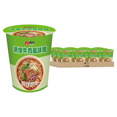 維力 清燉牛肉風味麵 56g, 12個裝