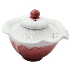 달소금 도자기 미니 1인다관 티포트, 빨강, 1개, 100ml