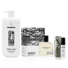 SHARECO 品牌明星組 極夜香水 + 木曜森林沐浴膠 + 去味空間噴霧, 1組