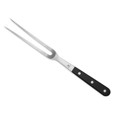 WUSTHOF 三叉 彎切肉叉 20cm, 黑色, 1個