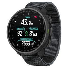 SUUNTO Nautic S 水肺潛水 自由潛水 電腦手錶, 黑色, SS051410000
