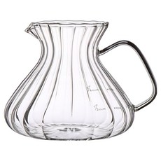 아카시아 홈 플리츠 내열유리 커피서버, 1개, 단품, 450ml