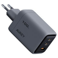 AUKEY COMET MIX3 3埠 100W 超高速多功能充電器 PA-C5, 1個, 灰色