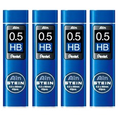 Pentel 飛龍文具 Ain Ain 自動鉛筆芯 韓文版 HB C275-HBKR, 4個, 0.5mm
