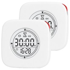 LAB&TOOLS 數位計時器時鐘 LT-26, 2個, 白色系
