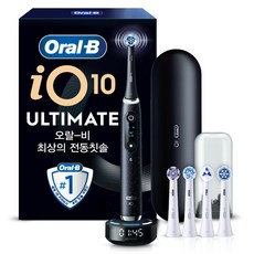 오랄비 전동칫솔 핸들+리필모 세트, iO10, 코스믹블랙, 1개