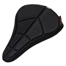 全矽膠凝膠自行車座墊緩衝套, 1個, 黑色