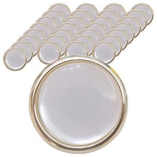 KHOOMIE 高級服裝大衣鈕扣 6W0373, 金色, 50個