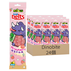 DiNOBiTE 恐龍咬 酸扁帶軟糖草莓口味, 36g, 24個
