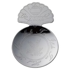 SALUS 佐藤金屬 造型茶葉匙 雕花 304不鏽鋼 日本製 銀色 茶具 下午茶 1個