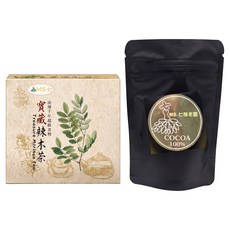 MS.七 DIVRA 無糖輕盈最優選組 辣木茶 + 100%秘魯黑巧, 140g, 1套