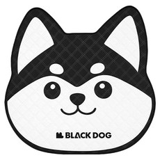 BLACK DOG 黑狗 Doggy造型野餐墊, 微笑黑柴