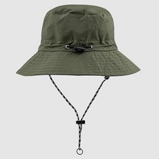 Knock Knock 運動戶外防水登山釣魚帽, 軍綠色, 1個