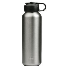 클리나 그립온 원터치 스텐 보온보냉 텀블러, 실버, 1개, 620ml