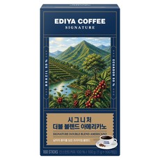 이디야 시그니처 더블 블렌드 아메리카노, 1g, 1개, 100개입