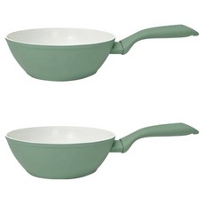 TVS 인덕션 세라미카 웍, 2개, 20cm