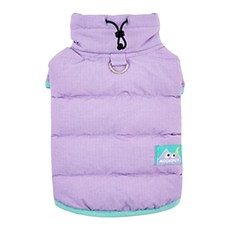 Mooki Pet 戶外高領披風羽絨馬甲 MK25101 貓狗通用, 紫色, 1個