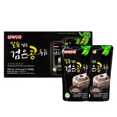 삼육두유 칼슘 넣은 검은콩 두유 파우치, 190ml, 20개