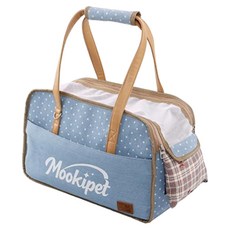Mooki Pet 星星牛仔攜寵包 貓狗通用 MK26059, 藍色, 1個