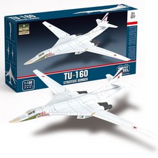 바니랜드 4D모델 TU-160 블랙잭 전략폭격기 블록, 1개