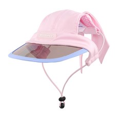 Mooki Pet 蝴蝶結防曬遮陽帽 貓狗通用 MK26012, 粉色, 1個