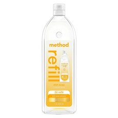 method 美則 極淨效速洗碗精補充瓶 海岸香橙, 1個, 1.4L