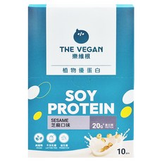 THE VEGAN 樂維根 經典植物優蛋白粉 隨身包 芝麻, 40g, 10個