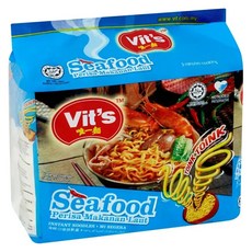 Vit's 唯一麵 南洋海鮮風味湯麵 78g, 5包